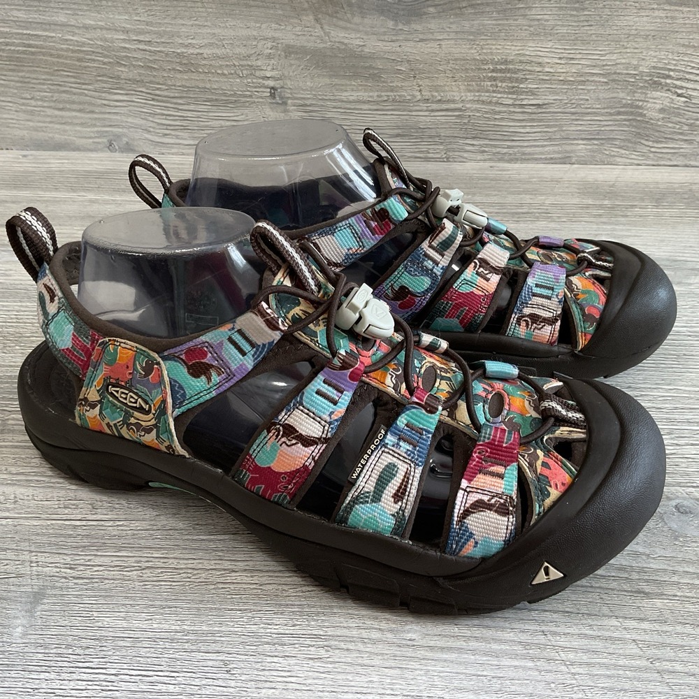 Keen Newport H2 Aco Collage 1014826 Women's Size 10.5 Waterproof Sports Sandals